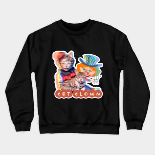 Cat Clown,Cat Joker,Cat Miaw Lover Crewneck Sweatshirt